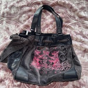 Vintage gray and pink Juicy Couture Daydreamer bag